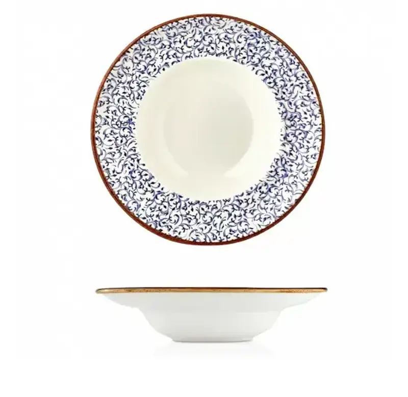 Тарелка для пасты, супа, By Bone, Tinta Edera, 25 cм, 400 мл широкая