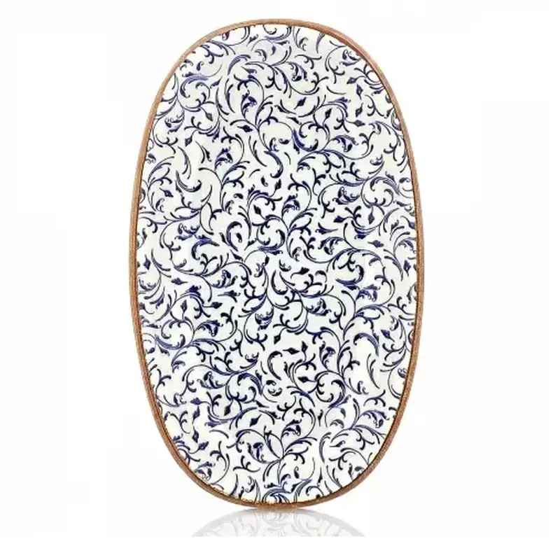 Блюдо овальное, By Bone, Tinta Edera, 34*20 см