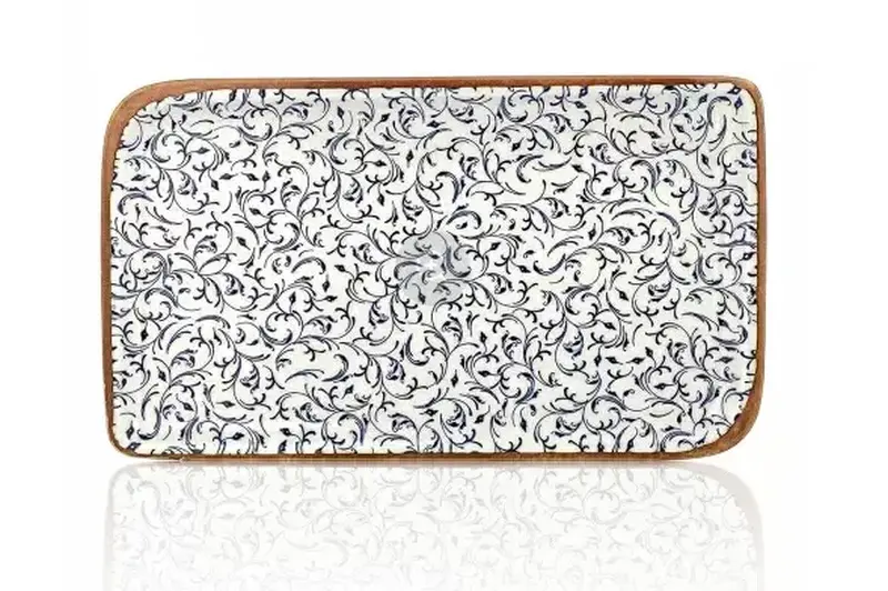 Блюдо прямоугольное,By Bone, Tinta Edera, 35*16    