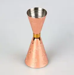 Джиггер металлический, P.L.- Barbossa, 25x50 мл, медный цвет