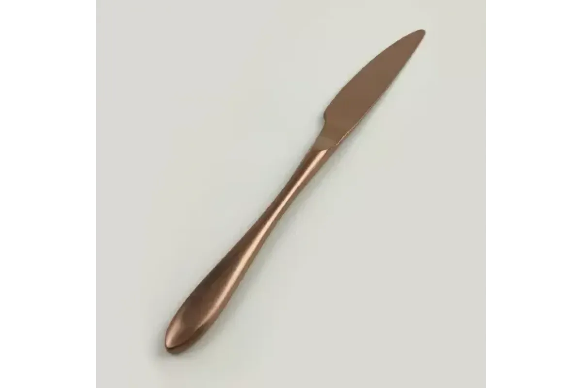 Нож столовый,  P.L., Alessi-Copper, 23,5x2 см,  медный цвет