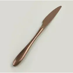 Нож столовый,  P.L., Alessi-Copper, 23,5x2 см,  медный цвет
