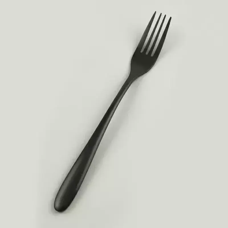Вилка столовая, P.L., Alessi-Black, 21,5x2,4 см, черный цвет