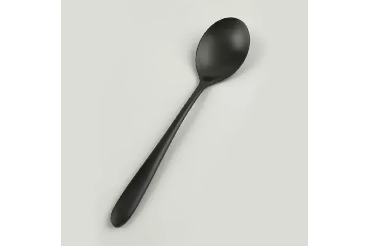 Ложка столовая, P.L., Alessi-Black, 21x4,5 см, черный цвет