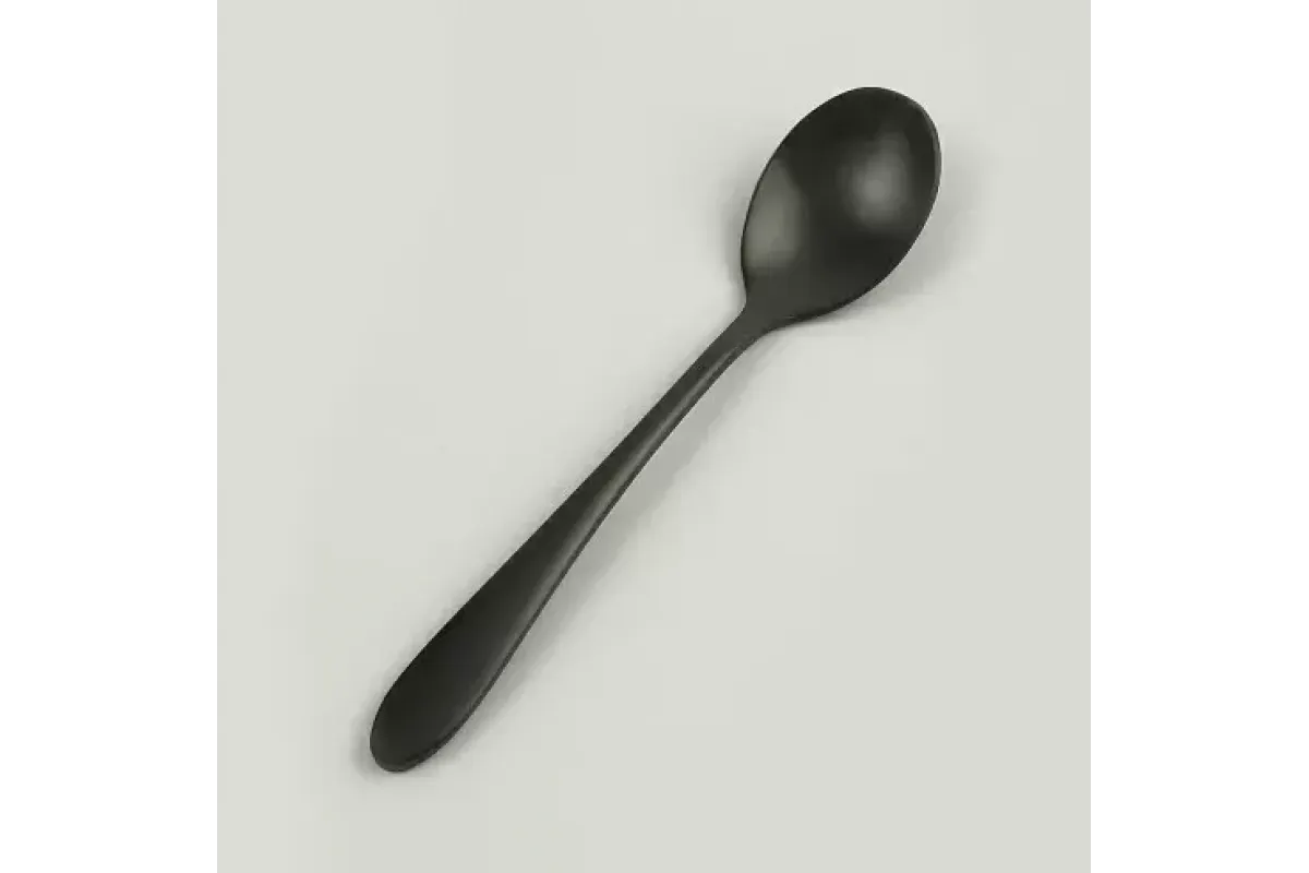 Ложка чайная,  P.L., Alessi-Black, 14,3x3 см, черный цвет