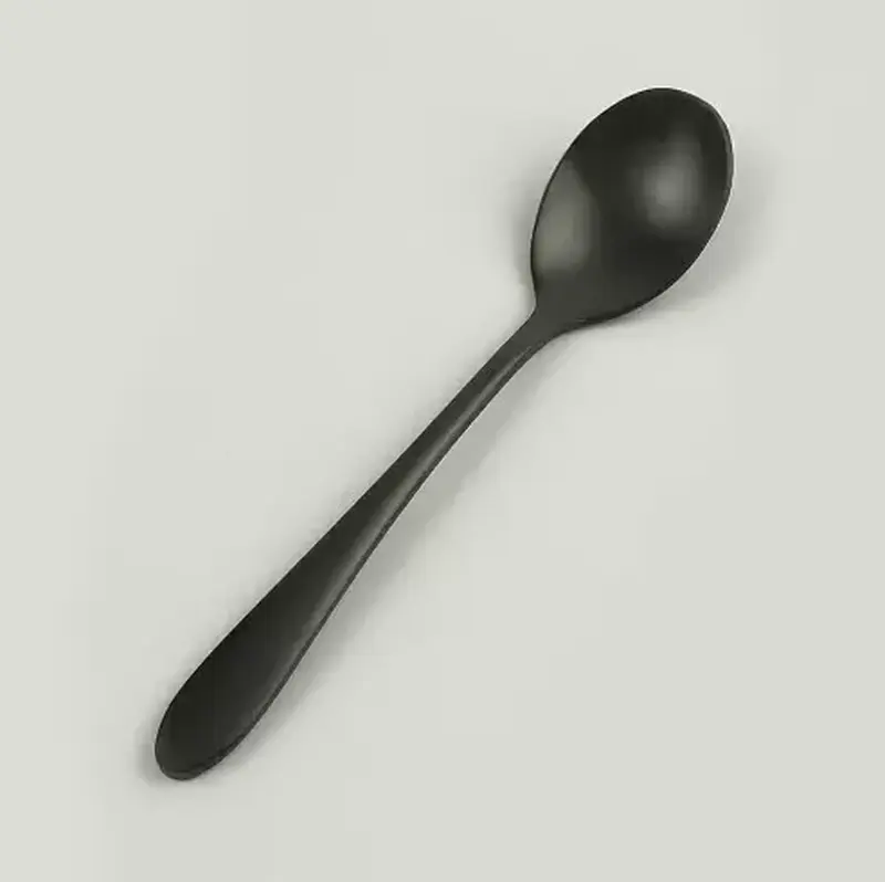 Ложка чайная,  P.L., Alessi-Black, 14,3x3 см, черный цвет