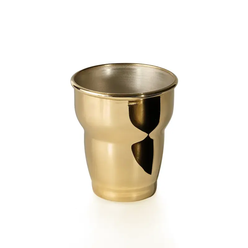 Gibco Стакан 350 мл "Брасс плюс", латунный, полированный, с лужением внутри, 8х9 см