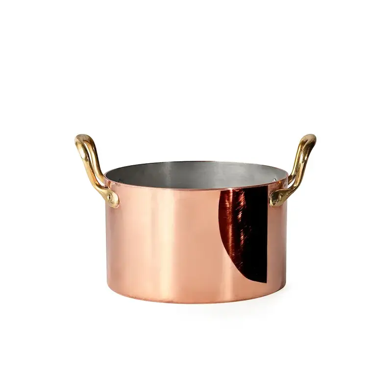 Gibco Кастрюля 850 мл "Купер плюс", медная, полированная, с лужением внутри, 12х7,5 см