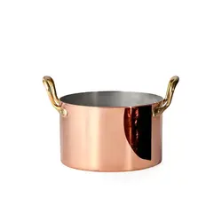 Gibco Кастрюля 850 мл "Купер плюс", медная, полированная, с лужением внутри, 12х7,5 см