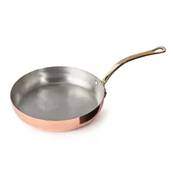 Gibco Сковорода с ручкой 25х4,5 см "Купер плюс", медная, полированная с лужением внутри