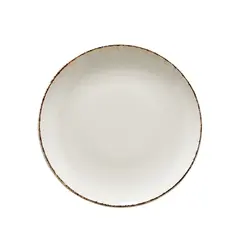 Тарелка плоская, Bonna, Retro коричневый край, 21 см