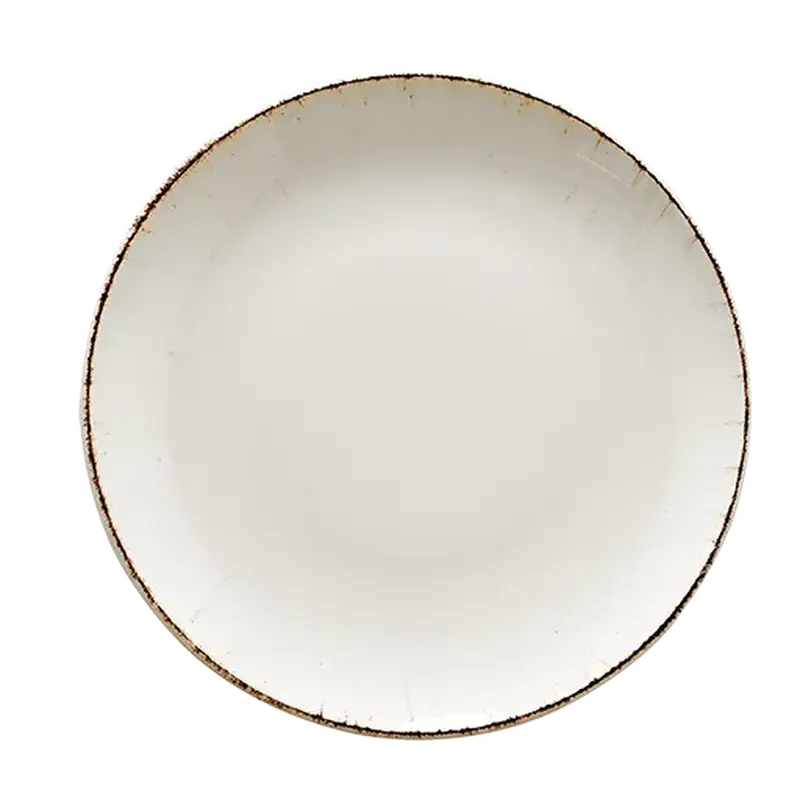 Тарелка плоская, Bonna, Retro коричневый край, 23 см