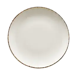 Тарелка плоская, Bonna, Retro коричневый край, 23 см