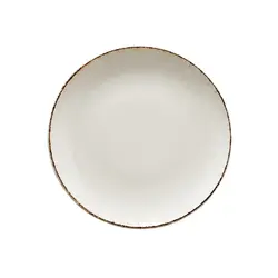 Тарелка плоская, Bonna, Retro коричневый край, 30 см