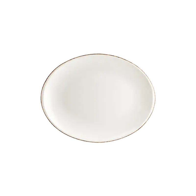 Блюдо овальное, Bonna, Retro коричневый край, 36 х 28 см 