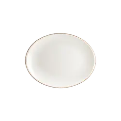 Блюдо овальное, Bonna, Retro коричневый край, 36 х 28 см 