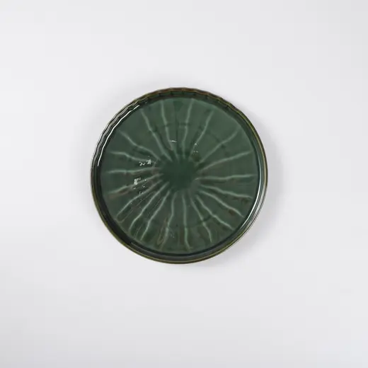 Тарелка плоская, Gamma Ceramics, Green Jungle, 20,3x20,3x2,6 см