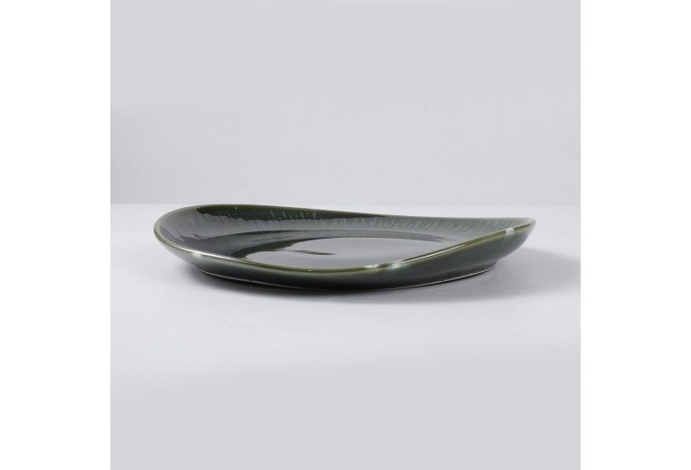 Тарелка с приподнятым краем, Gamma Ceramics, Green Jungle, 26 см