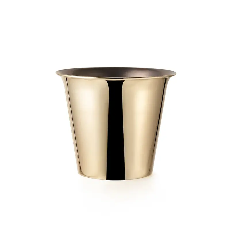 Gibco Ведро для льда 5,5 л "Брасс плюс", латунное, полированное, 24х21