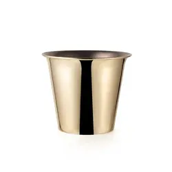 Gibco Ведро для льда 5,5 л "Брасс плюс", латунное, полированное, 24х21