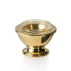 Gibco Икорница 12х7,5 см "Брасс плюс", латунная, полированная