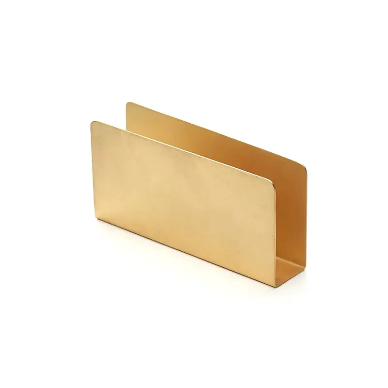 Gibco Салфетница прямоугольная, "Брасс", латунная, 15х8 см