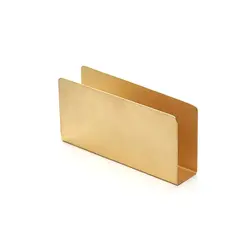 Gibco Салфетница прямоугольная, "Брасс", латунная, 15х8 см