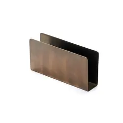 Gibco Салфетница прямоугольная, "Брасс оксид", латунная с патиной, 15х8 см