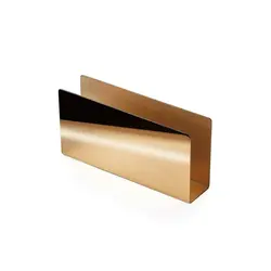 Gibco Салфетница прямоугольная, "Брасс плюс", латунная, полированная, 15х8 см