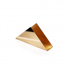 Салфетница латунная треугольная, полированная, GIBCO, 15х8 см