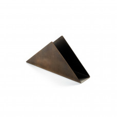 Салфетница латунная треугольная, с патиной, GIBCO, 15х8 см