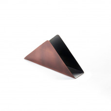 Салфетница медная треугольная, с патиной, GIBCO, 15х8 см