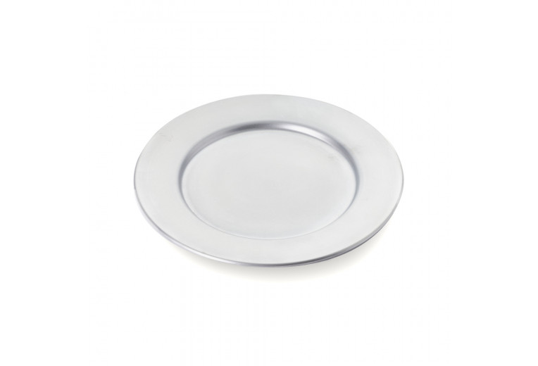 Тарелка алюминиевая плоская с римом, GIBCO, 24 см