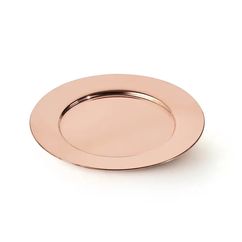 Gibco Тарелка с широким римом 24 см "Купер плюс", медная, полированная