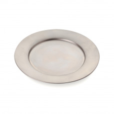 Тарелка мельхиоровая плоская с римом, GIBCO, 24 см
