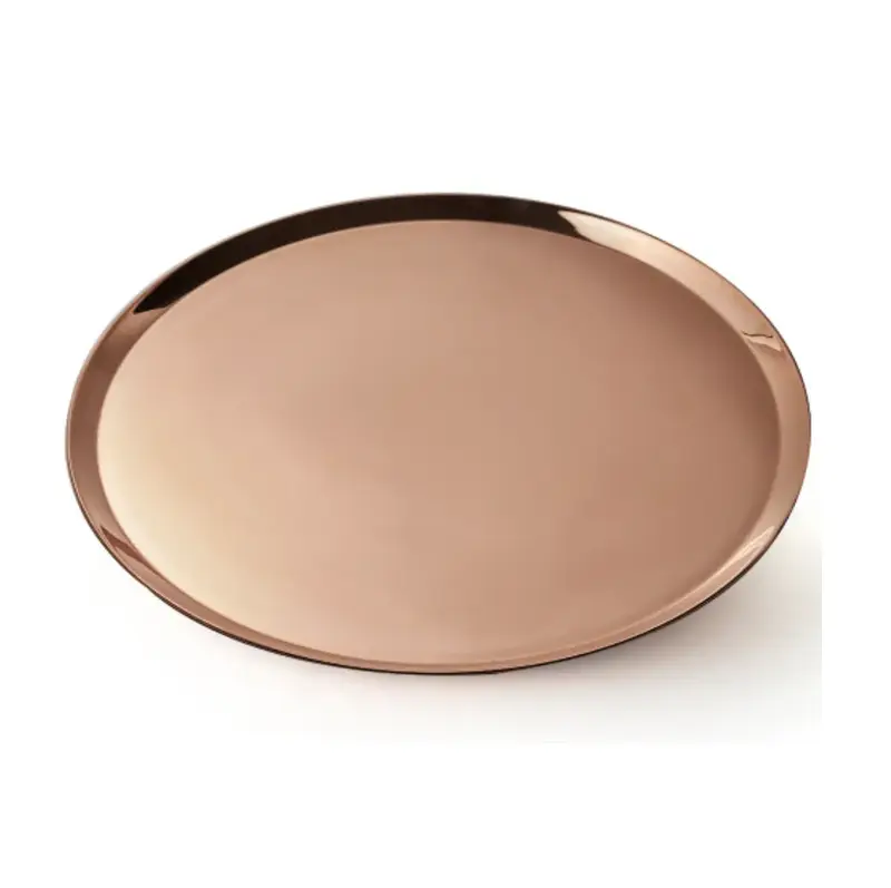 Gibco Тарелка для пиццы 35 см "Купер плюс", медная, полированная