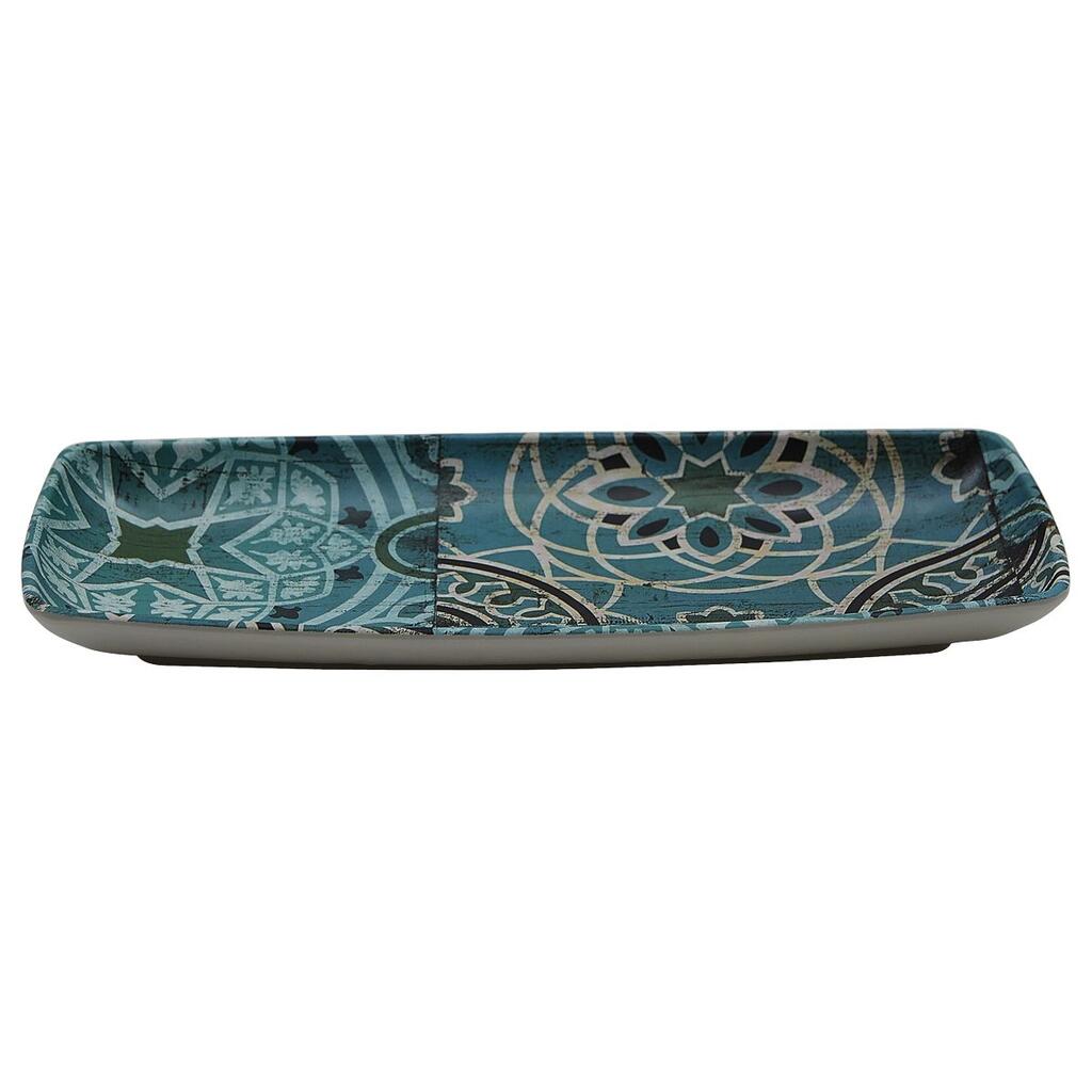 Блюдо прямоугольное, P.L. Proff Cuisine, Damask Blue, 24 x 11 x 2,6 см