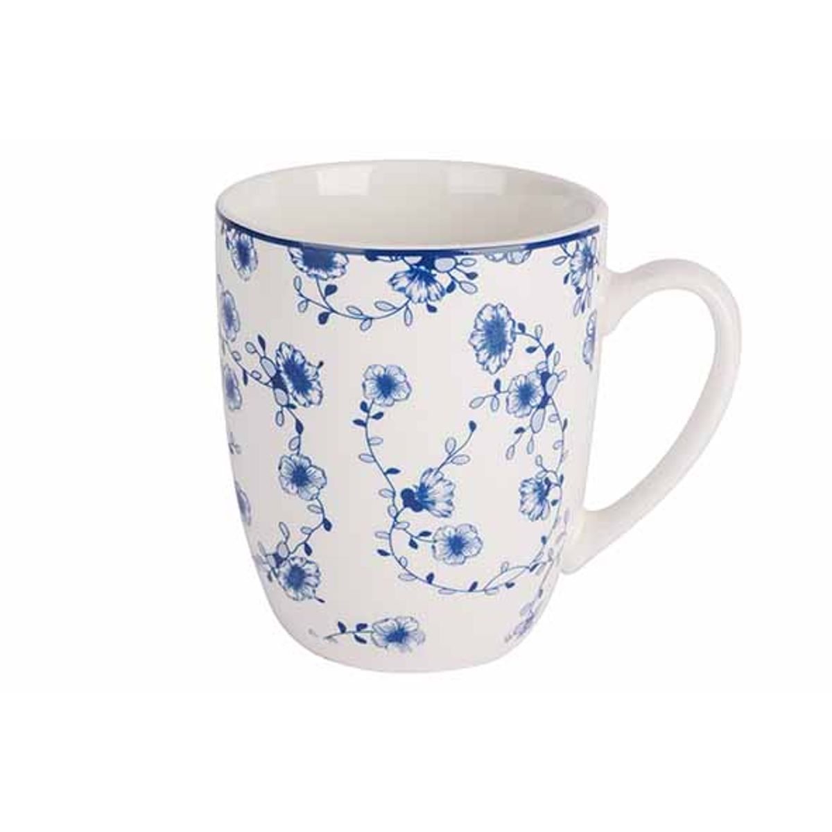 Кружка (набор 4 шт.) , Cosy & Trendy, Flor Azul, 370 мл, d 8.8 см, h 10.4 см