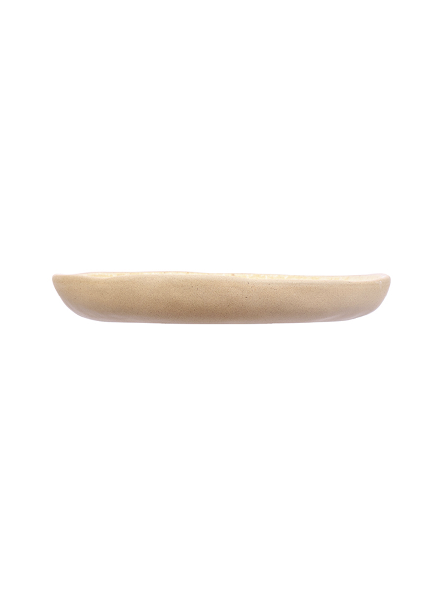 Тарелка с бортом, KUNSTWERK, Grasp, 17 x 3 см, бежевый