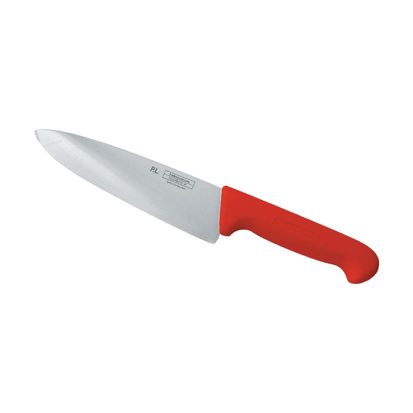 Шеф-нож с красной пластиковой ручкой, P.L. Proff Cuisine, PRO-Line, 20 см