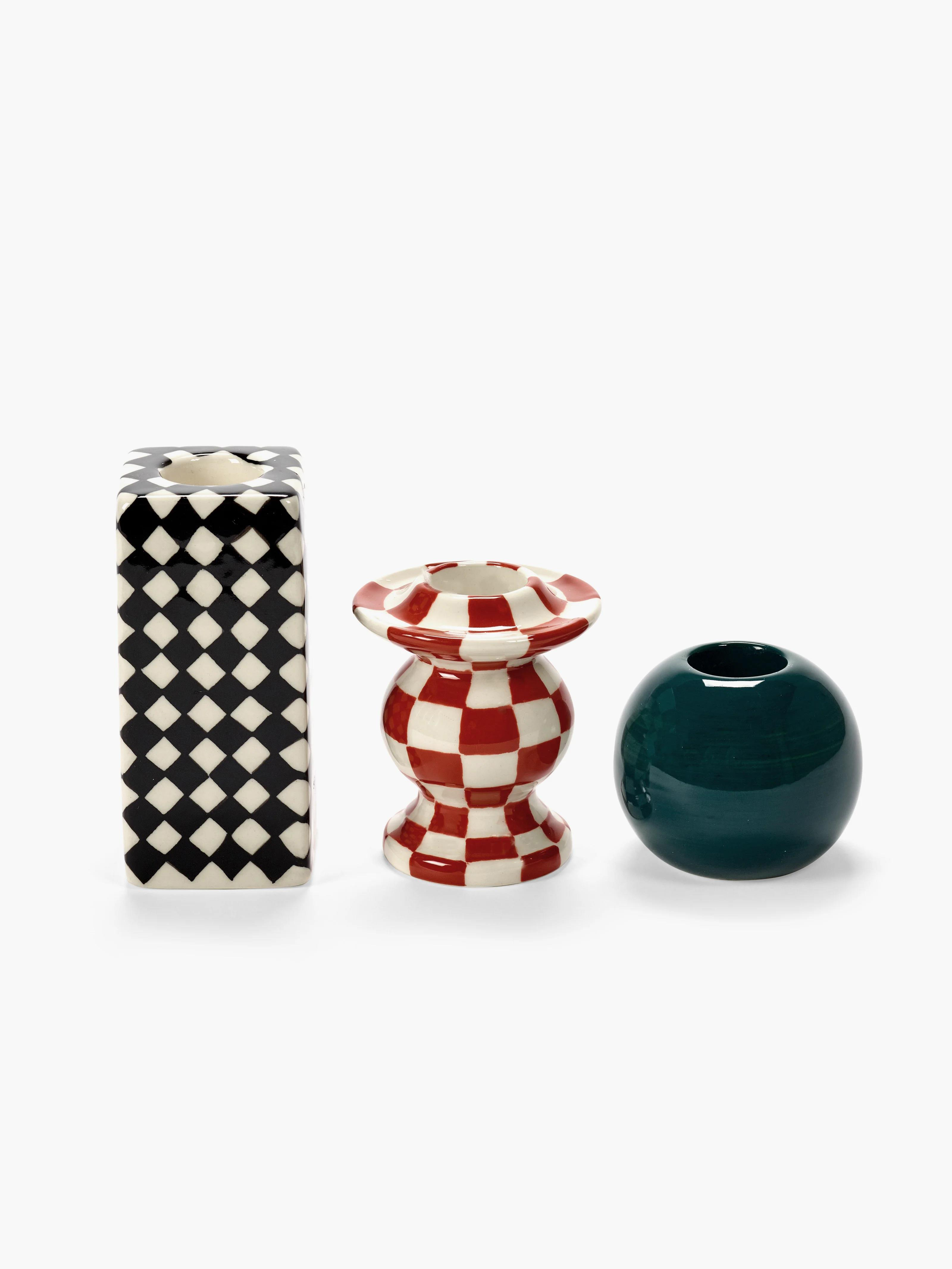 Набор из 3 подсвечников, Serax, Les Objets Mouleversants by Wouters & Hendrix,