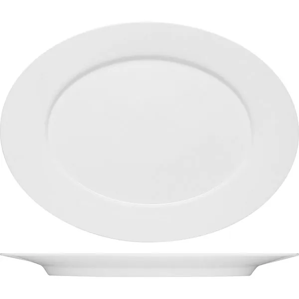 Блюдо овальное плоское, Bauscher, Purity, 33х24 см
