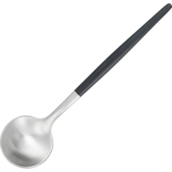 Ложка чайная, Kunstwerk, Stil Black Silver Matte, 13 х 3 см