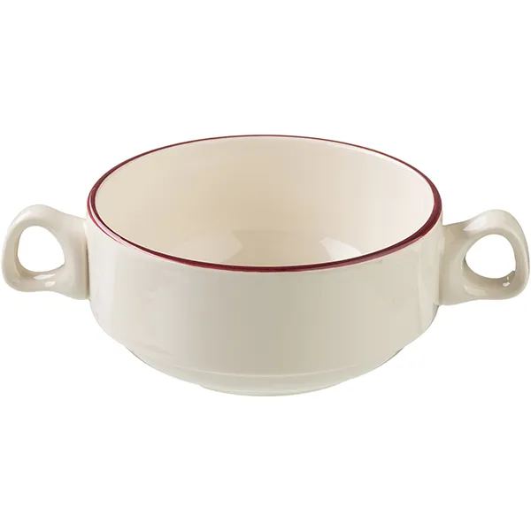 Чашка бульонная, Steelite, Ivory Claret, 11.5 см, 285 мл