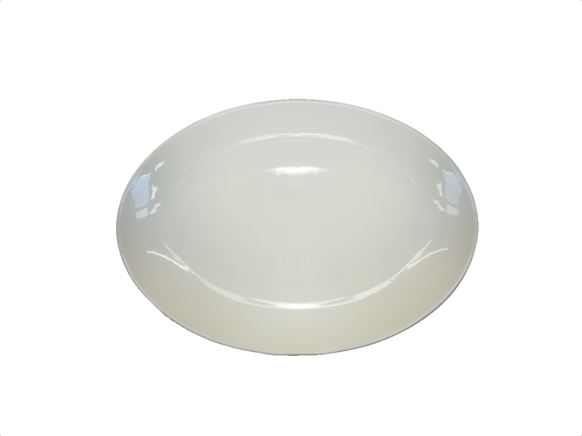 Блюдо овальное без полей, Tudor, Royal White, 26 см