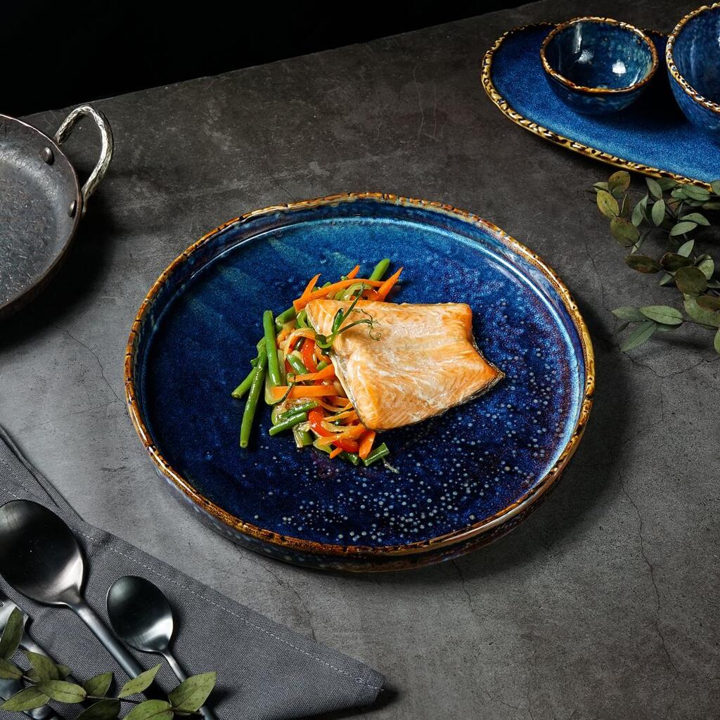 Тарелка с бортом P.L. Proff Cuisine Aqua Blue d 26,5 см h 3 см