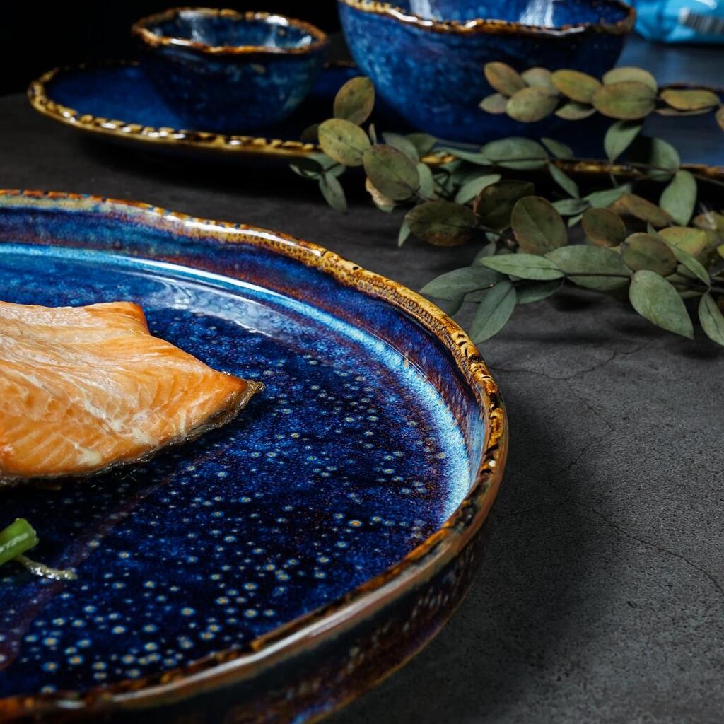 Тарелка с бортом P.L. Proff Cuisine Aqua Blue d 26,5 см h 3 см