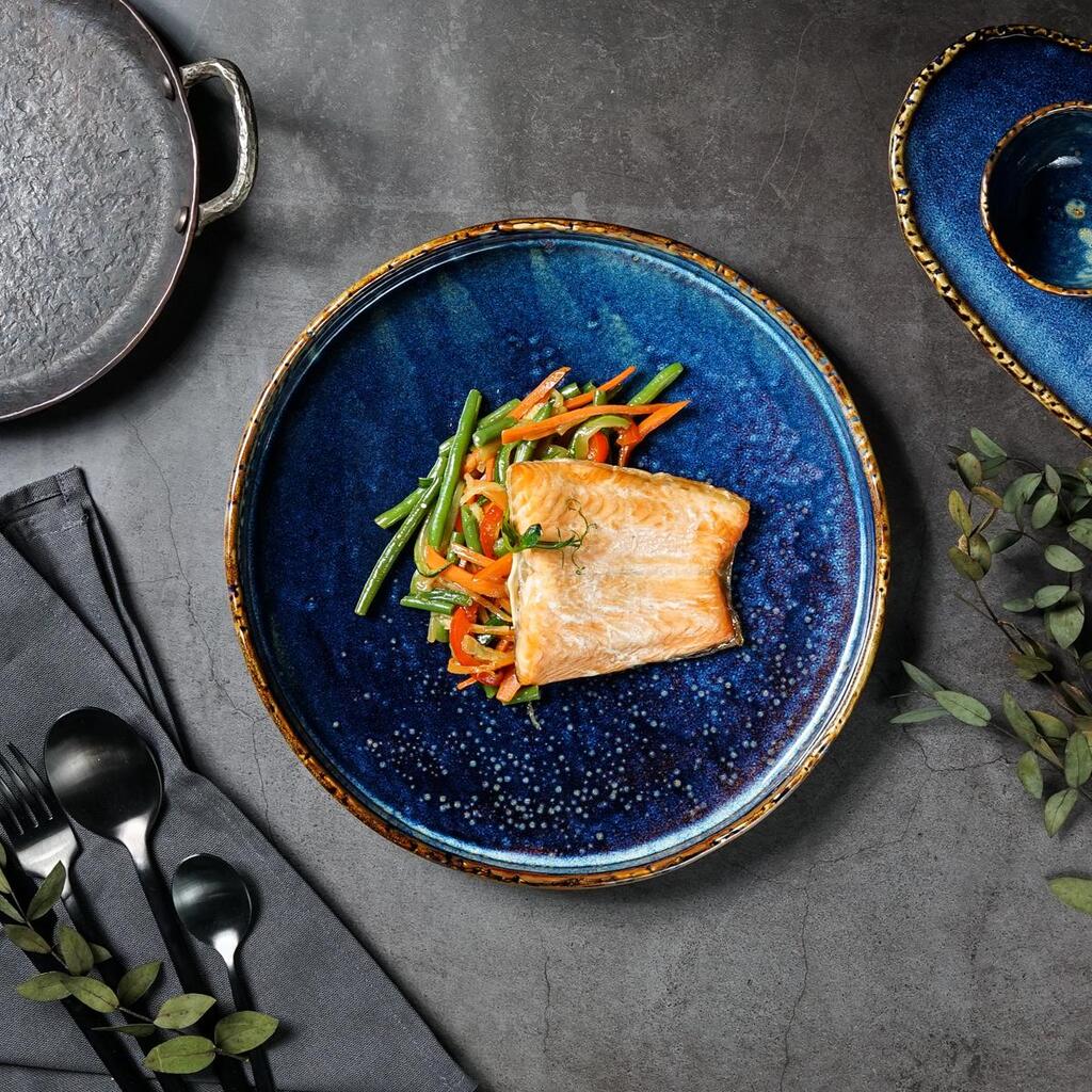 Тарелка с бортом P.L. Proff Cuisine Aqua Blue d 26,5 см h 3 см