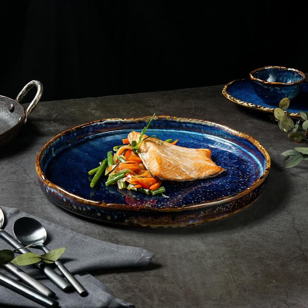 Тарелка с бортом P.L. Proff Cuisine Aqua Blue d 26,5 см h 3 см