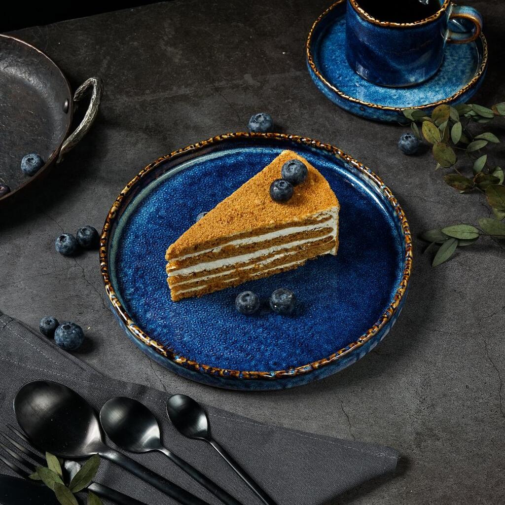 Тарелка с бортом P.L. Proff Cuisine Aqua Blue d 20,5 см h 2,6 см
